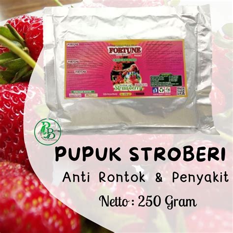 Jual Pupuk Buah Stroberi Booster Nutrisi Organik Strawberry Agar