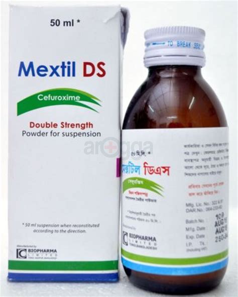 Mextil Ds Powder For Suspension Mg Ml Medicine Arogga Online