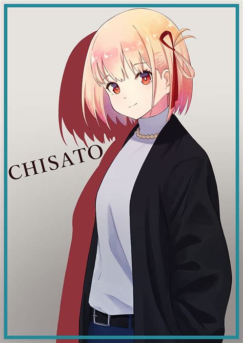 Anime Anime Girls Lycoris Recoil Nishikigi Chisato Short Hair Blonde HD Wallpaper