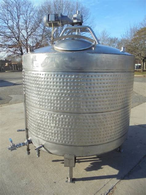 1 000 Gallon Mueller Stainless Dimpled Jacketed Mix Tank Wohl Associates