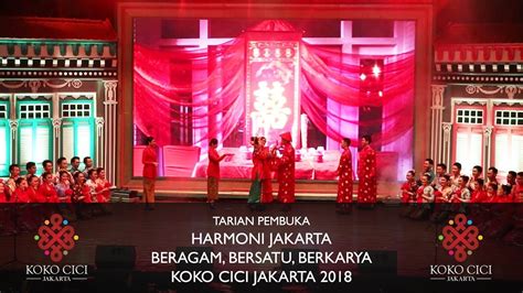 Tarian Pembuka Pemilihan Koko Cici Jakarta 2018 Harmoni Jakarta