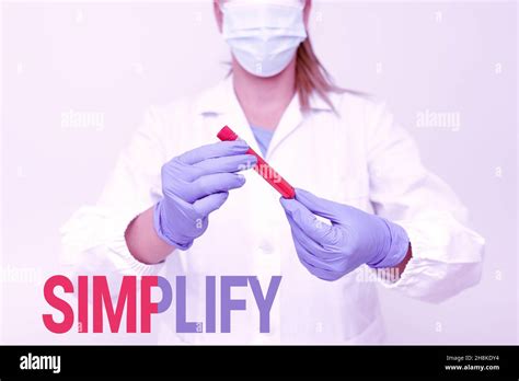 conceptual display simplify business concept   simpler