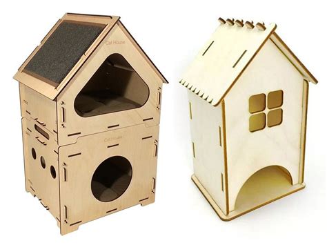 Домик для кошки из фанеры своими руками: что нужно, размеры и чертежи, фото