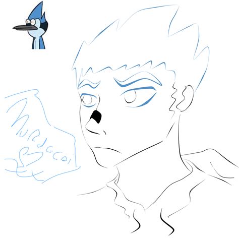 Mordecai Human from Regular Show by Ginpachisenseii on DeviantArt