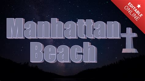 Manhattan Beach Text Effect Generator Textstudio