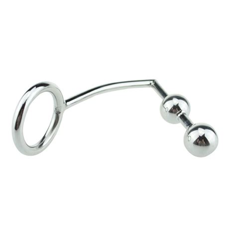 Cockring Plug Anal Métal Doubles Perles Vaste Choix Sextoy Homme