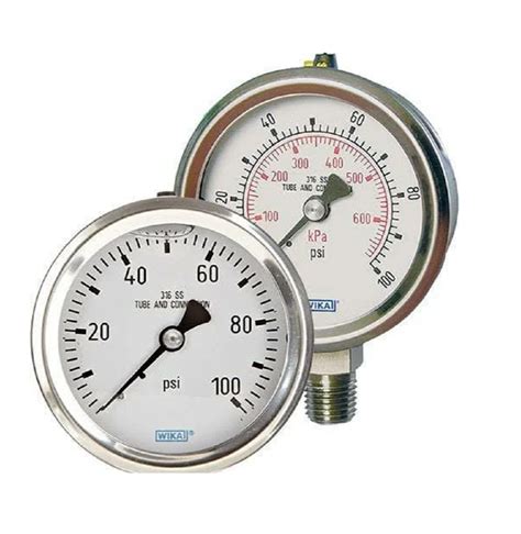 Bourdon Tube Pressure Gauge Stainless Steel Wika