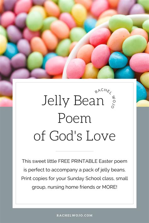 Jelly Bean Poem And Easter T Rachel Wojo