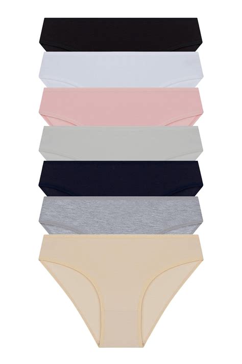 Basic Pamuklu Kadın Bikini Külot li Paket COTTONHILL