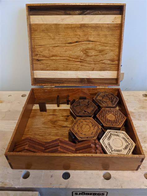 My handmade wooden Catan board : r/Catan