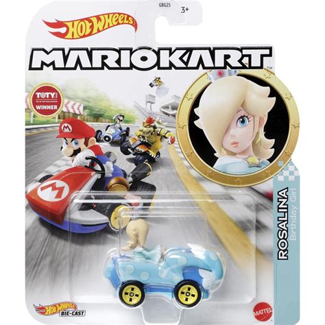 Mattel Hot Wheels Mario Kart Cars Rosalina Birthday Girl GBG HDB Toys Shop Gr