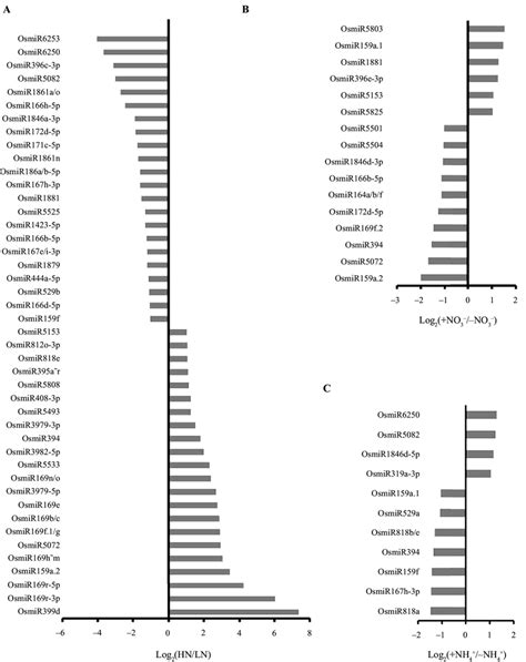 Differentially Expressed Mirnas Under Different N Conditions