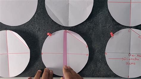 Parts Of Circle By Paper Folding Youtube