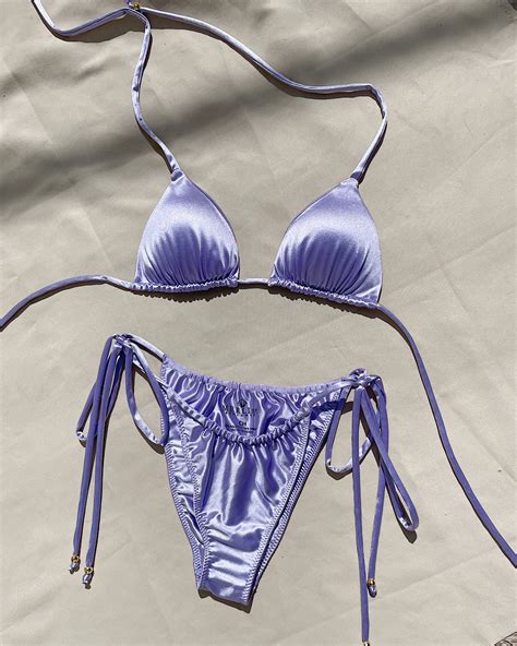 Bikini Lila Metálico MERLINA BEACHWEAR
