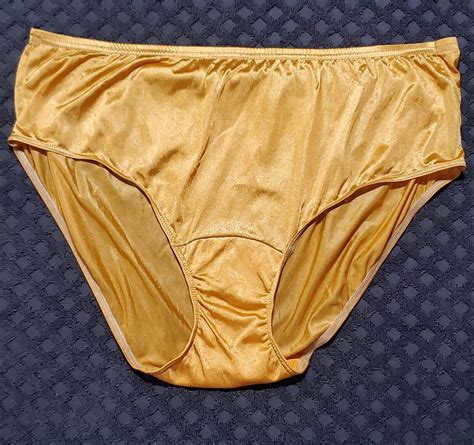Shadowline Vtg Style Bikini Panty Shiny Nylon Xl B Gem