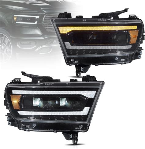 Vland Led Headlights Compatible For 2019 2023 5th Gen Dodge