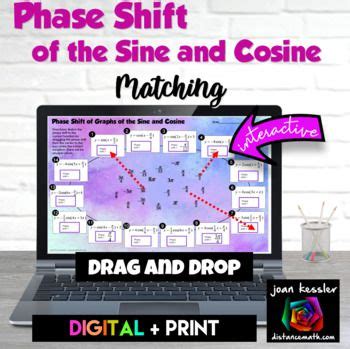 Sine and Cosine Phase Shift Digital and Print Activity | Activities ...