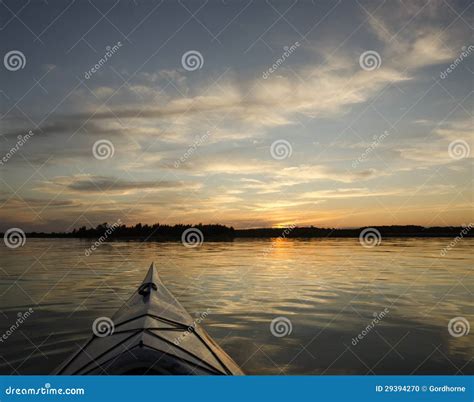 Kayak at Sunset stock photo. Image of sunny, holidays - 29394270