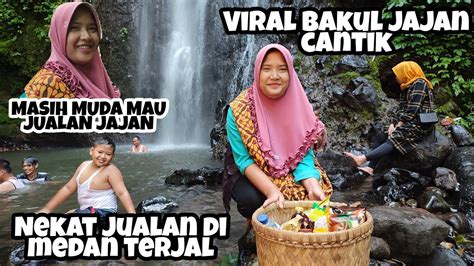 Viral Bakul Cantik Mirip Anya Geraldine Dilokasi Wisata Air Terjun