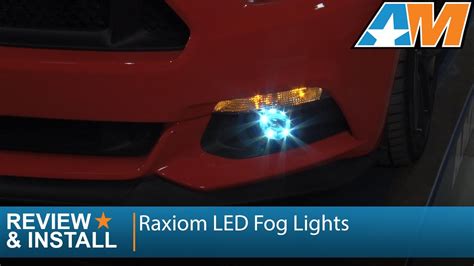 2015 2017 Mustang Raxiom Led Fog Lights Smoked Review And Install Youtube
