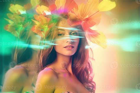 Summer Themed Double Exposure Bikini Portrait Stock Photo At Vecteezy
