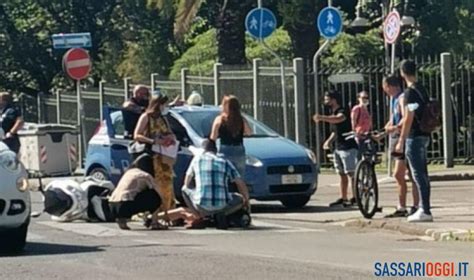 Scontro Tra Unauto E Una Moto Nel Centro Di Sassari Un Ferito