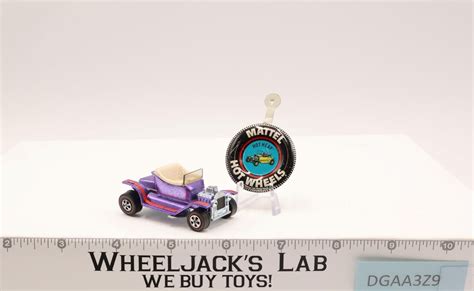 Hot Heap Purple 1968 Mattel Hot Wheels Vintage Redline RL W Button NICE Wheeljack S Lab