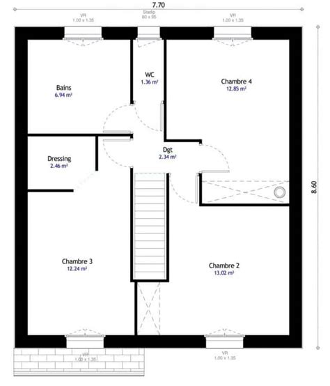 Plan Maison 2 Chambres Noella Blog