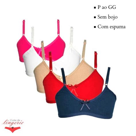 Suti Menina Mo A Infantil Lingerie Liso E Estampado Sem Bojo Espuma Shopee Brasil