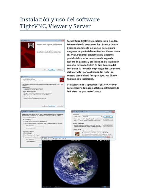 Instalación y Uso Del Software TightVNC, Viewer y Server | PDF