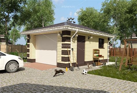 Гараж на одну машину (49 фото) - фото - картинки и рисунки: скачать ...