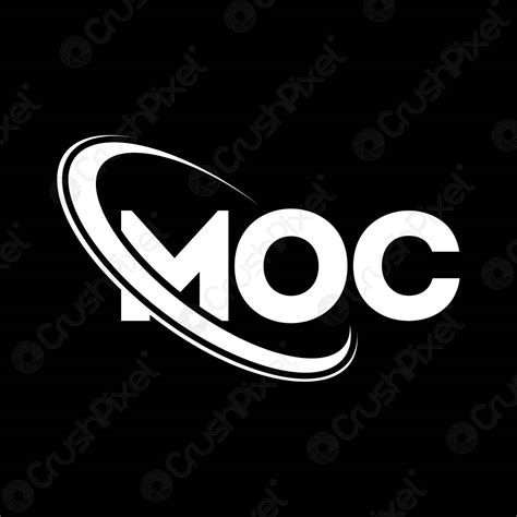 moc logo moc letter moc letter logo design initials moc stock