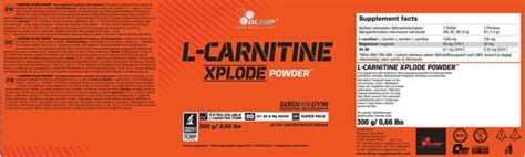 Olimp Sport Nutrition Olimp L Carnitine Xplode 300g Dose 3228 22