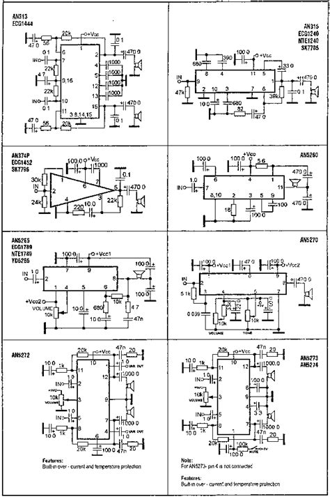 Аналоги и схемы включения серии AN