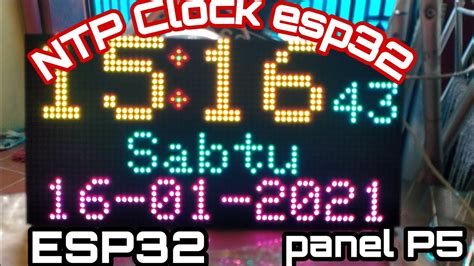 Diy Ntp Esp32 Digital Clock Rgb Youtube