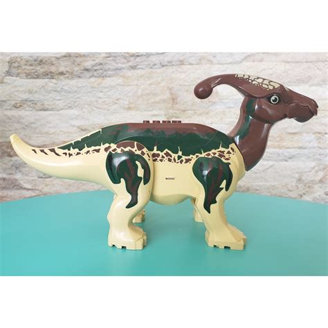 Lindo Dinossauro Blocos De Montar Parassaurolofo Grande 24cmx12 5cm