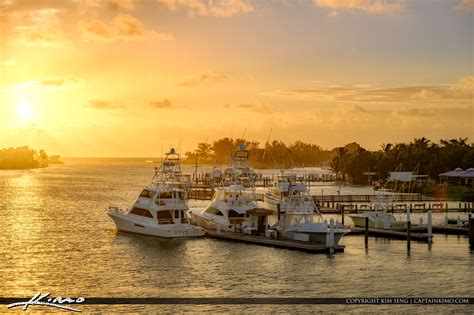 Sunrise Jupiter Inlet from Marina at Waterway | HDR Photography by ...