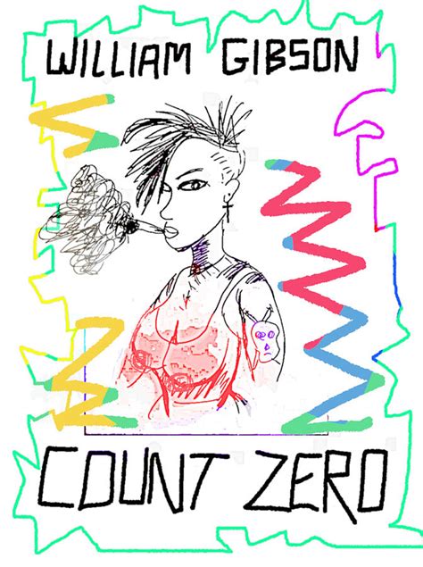 Gibson Count Zero Book Poster Drawing by Paul Sutcliffe - Fine Art America