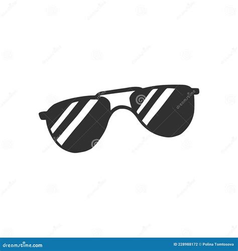 Hand Drawn Sunglasses Doodle Sketch Stock Vector Illustration Of