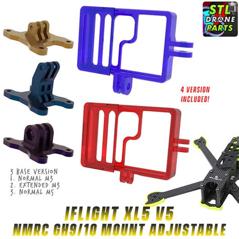 Stl File Iflight Xl V Namelessrc Naked Gopro Hero Mount D