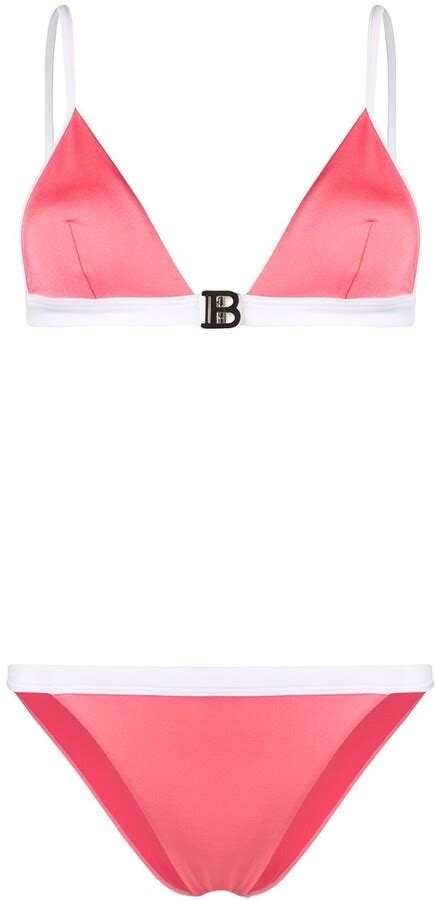 Balmain Triangle Two Piece Bikini ShopStyle