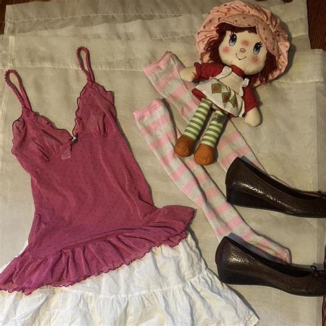 FAIRYCORE BARBIECORE PINK LINGERIE TOP Pink Depop