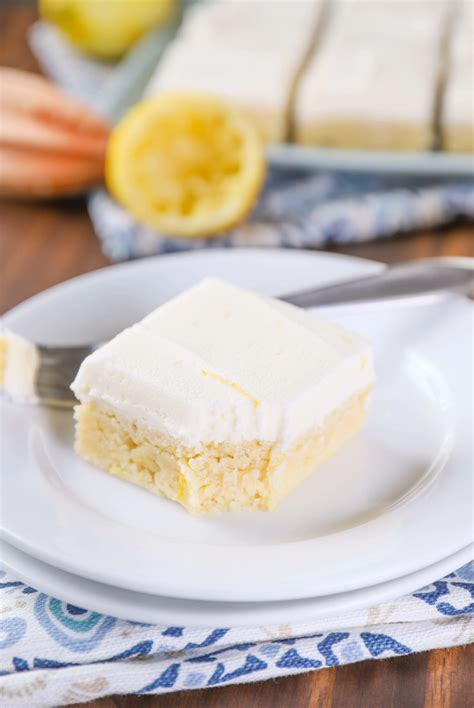 Frosted Lemon Sour Cream Cookie Bars A Kitchen Addiction