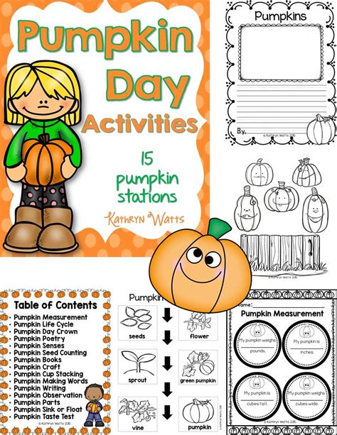 Pumpkin Day Activities So Much Fun First Grade Activities