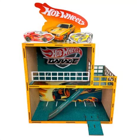 Pista Garagem Hot Wheels Radical Infantil Em Mdf Adesivado Parcelamento Sem Juros