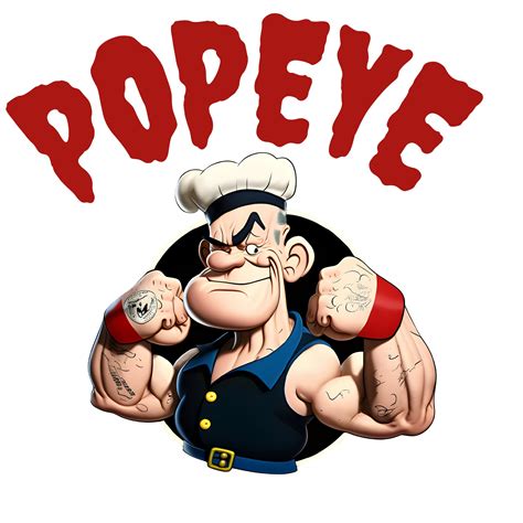 Popeye Png Popeye Design Popeye Graphic Popeye Vector Etsy