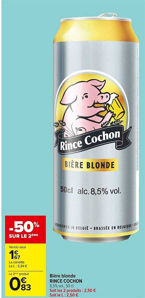 Promo Bi Re Blonde Rince Cochon Chez Carrefour Market Icatalogue Fr