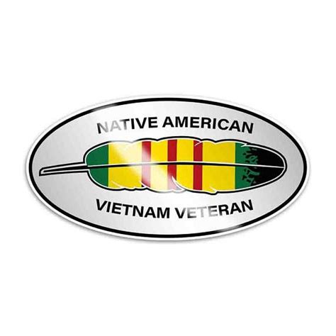 Sticker Set Native American Indian Vietnam Veteran World War Ii Vet