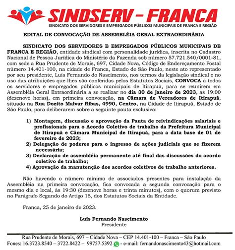 Edital Sindserv Franca VerdadeOn