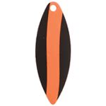 Willowleaf Spinner Blade Sz 5 BLACK WITH ORANGE STRIPE